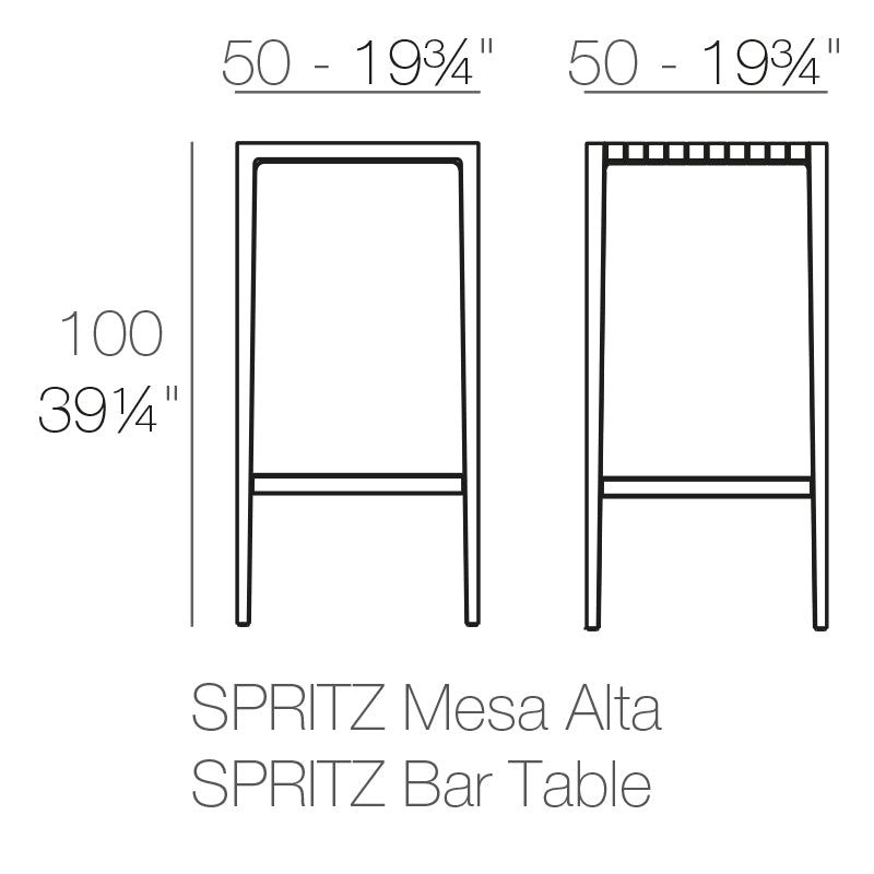 Spritz bar table