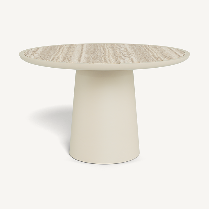 NOVA ALUMINUM ROUND DINING TABLE