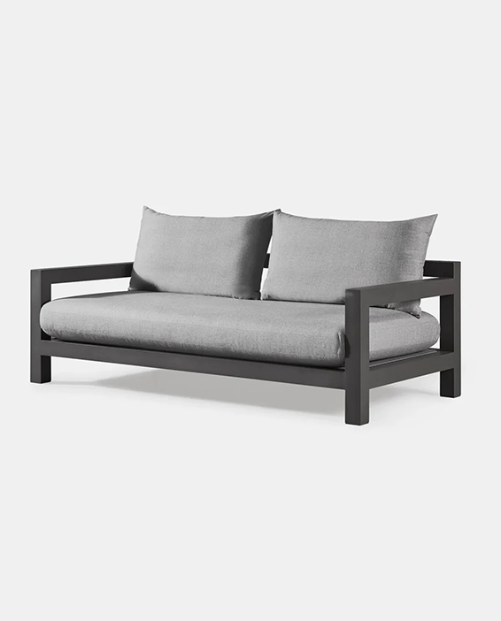 PACIFIC 2 SEAT SOFA ALUMINUM ASTEROID