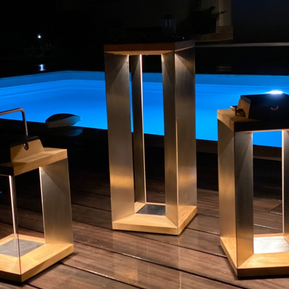 【海外取寄商品】TECKINOX Stainless Steel / Natural Teak 36cm