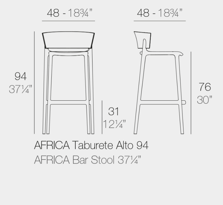 Africa bar stool