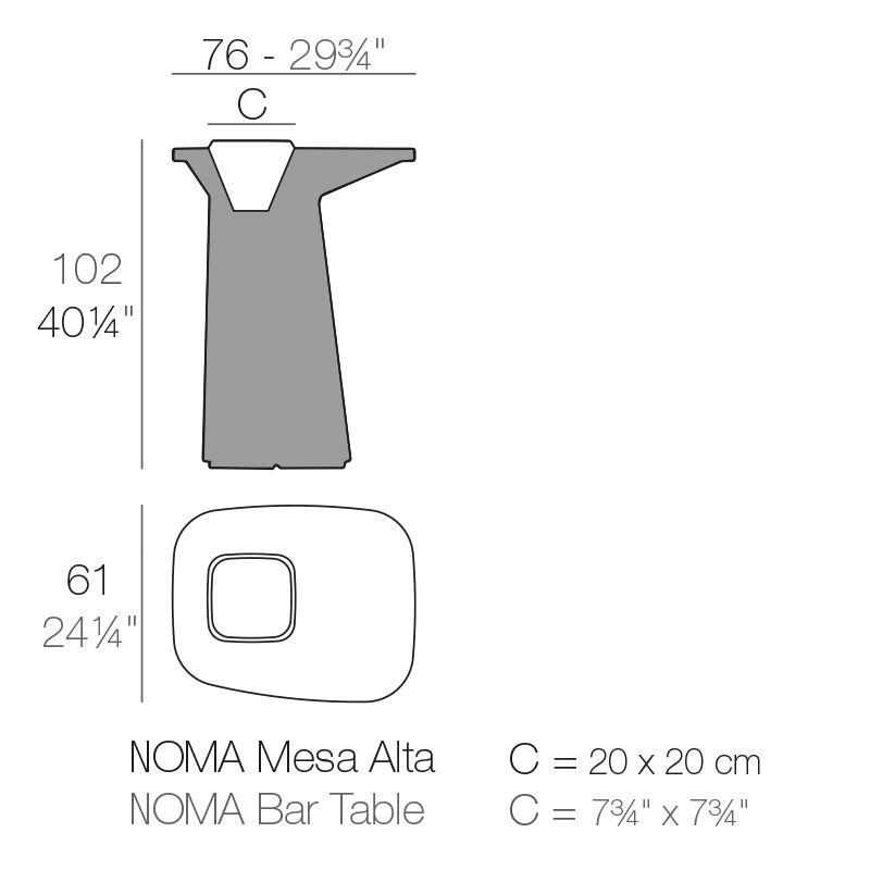 Noma bar table