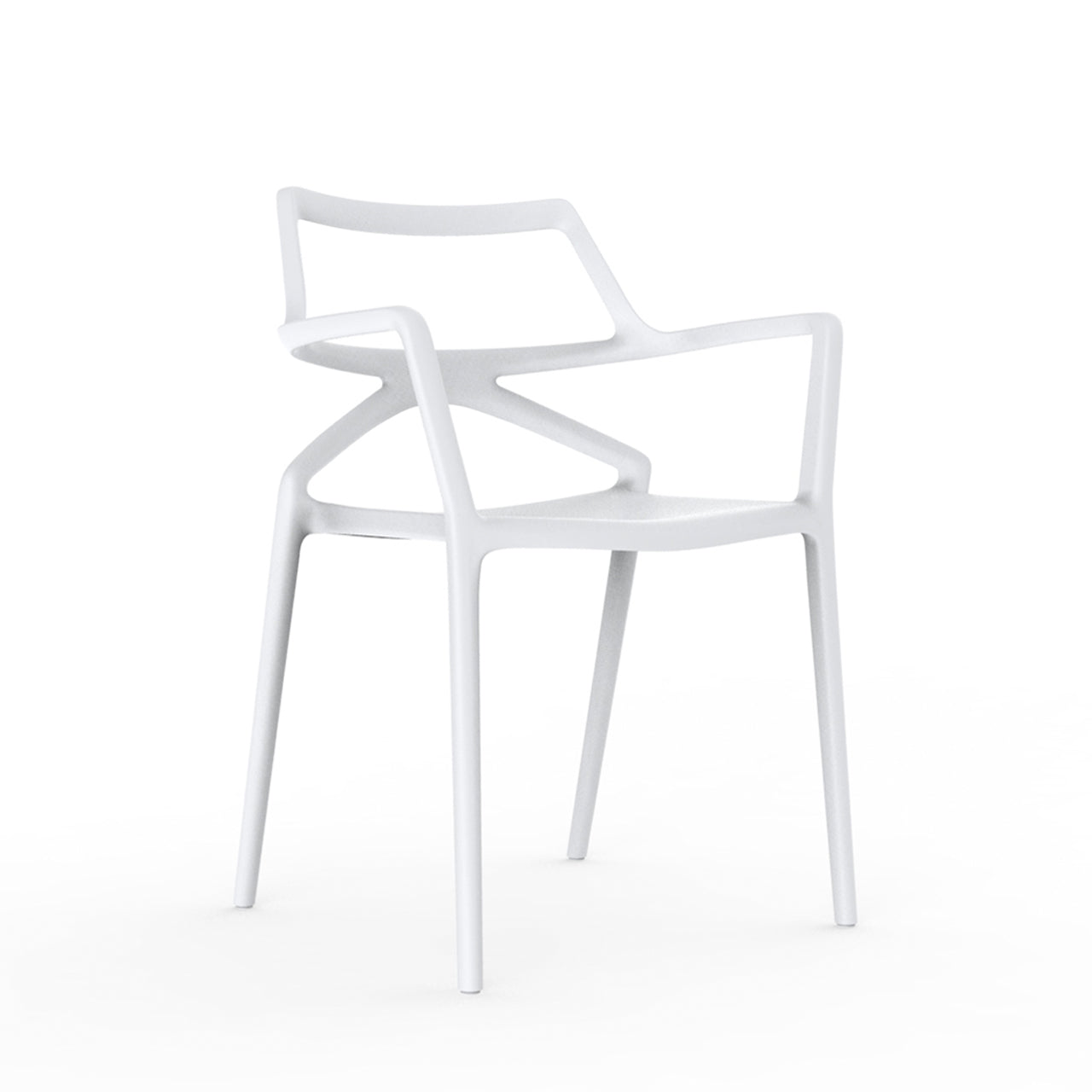 Delta chair with armrests