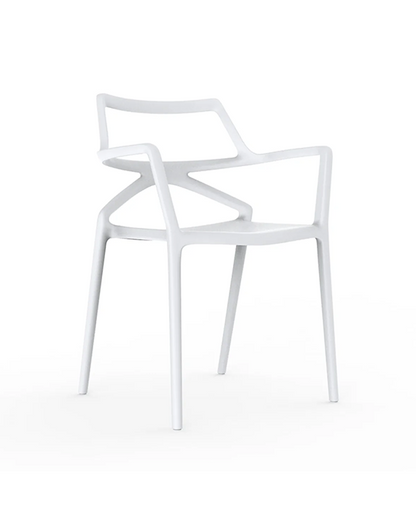 Delta chair with armrests