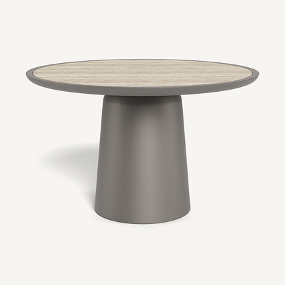 NOVA ALUMINUM ROUND DINING TABLE