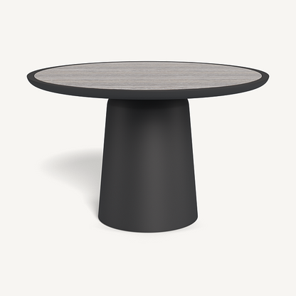 NOVA ALUMINUM ROUND DINING TABLE