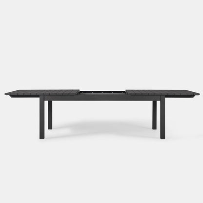 PACIFIC EXTENDABLE DINING TABLE ALUMINUM ASTEROID