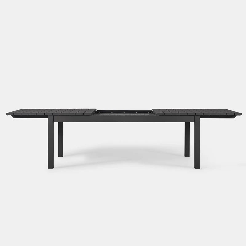 PACIFIC EXTENDABLE DINING TABLE ALUMINUM ASTEROID