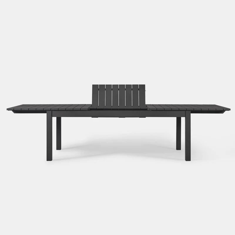 PACIFIC EXTENDABLE DINING TABLE ALUMINUM ASTEROID