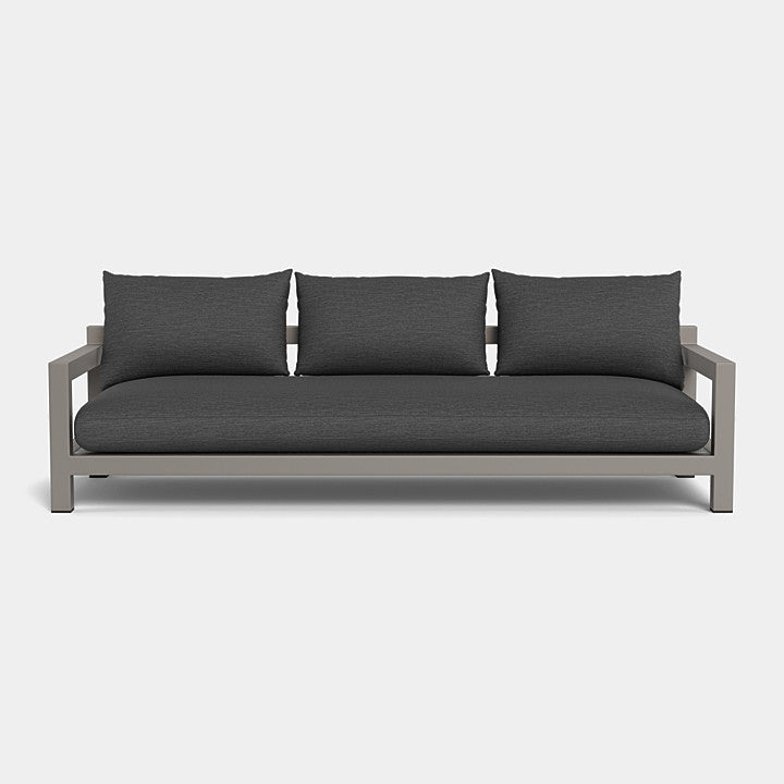 PACIFIC 3 SEAT SOFA ALUMINUM ASTEROID