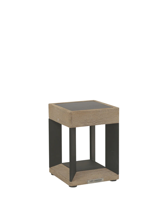 【海外取寄品】TECKALU  table solar light   / Weathered Teak