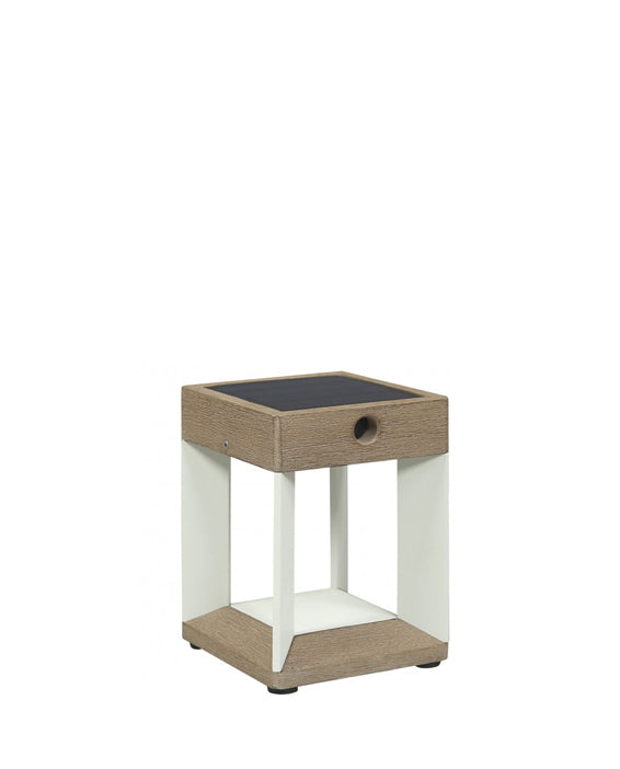 【海外取寄品】TECKALU  table solar light   / Weathered Teak