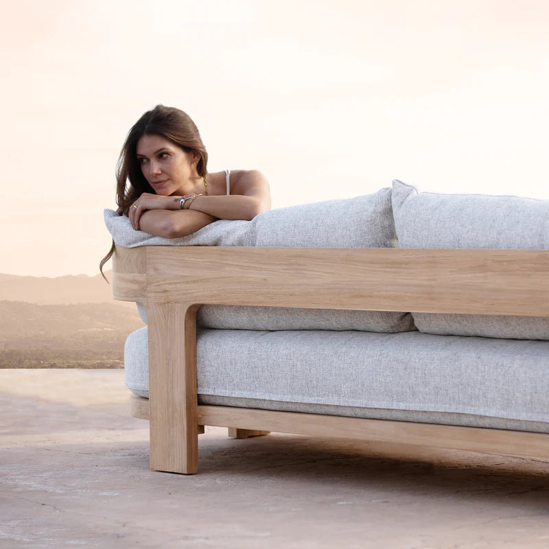 VICTORIA 3 SEAT SOFA TEAK WOOD