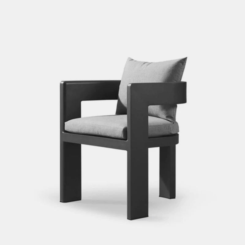 VICTORIA DINING CHAIR ALUMINUM ASTEROID