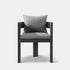 VICTORIA DINING CHAIR ALUMINUM ASTEROID