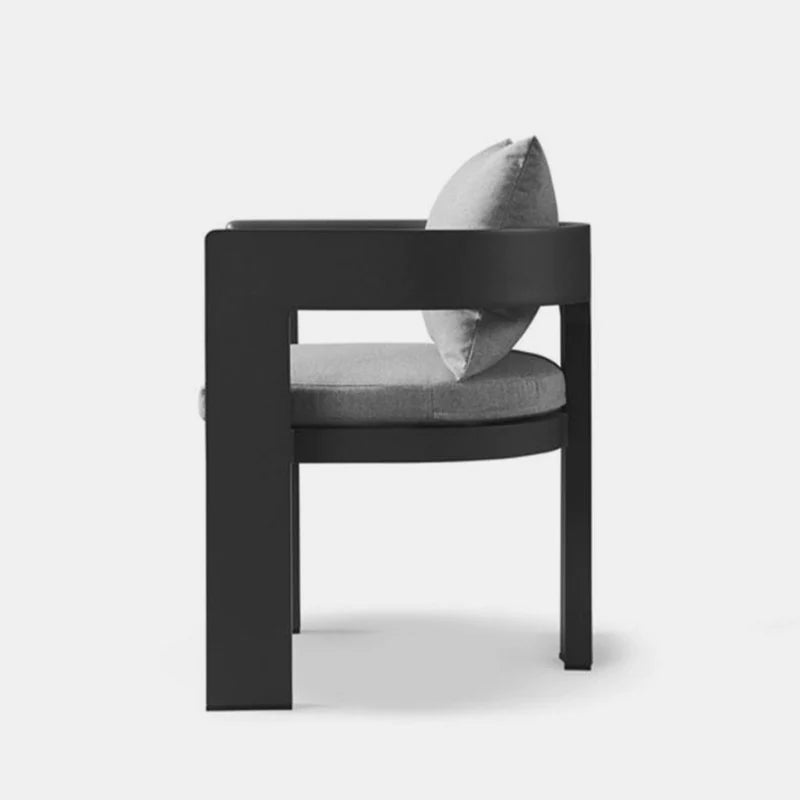 VICTORIA DINING CHAIR ALUMINUM ASTEROID