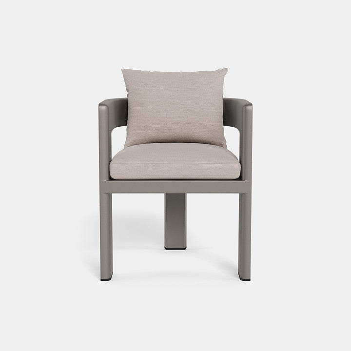 VICTORIA DINING CHAIR ALUMINUM ASTEROID