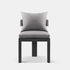 VICTORIA ARMLESS DINING CHAIR ALUMINUM ASTEROID