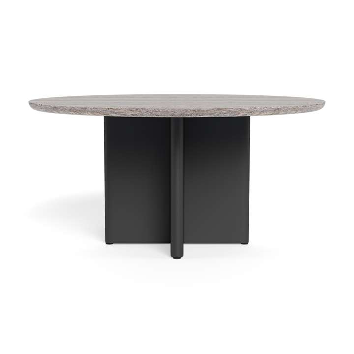 VICTORIA ROUND DINING TABLE 1500 ALUMINIUM ASTEROID