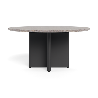 VICTORIA ROUND DINING TABLE 1500 ALUMINIUM ASTEROID