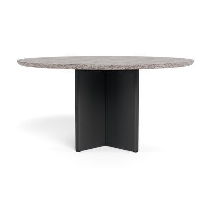 VICTORIA ROUND DINING TABLE 1500 ALUMINIUM ASTEROID