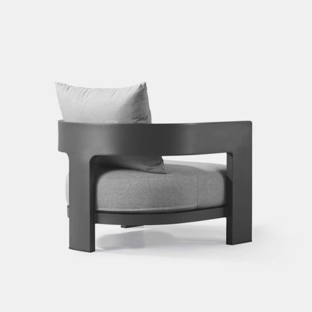 VICTORIA LOUNGE CHAIR ALUMINUM ASTEROID