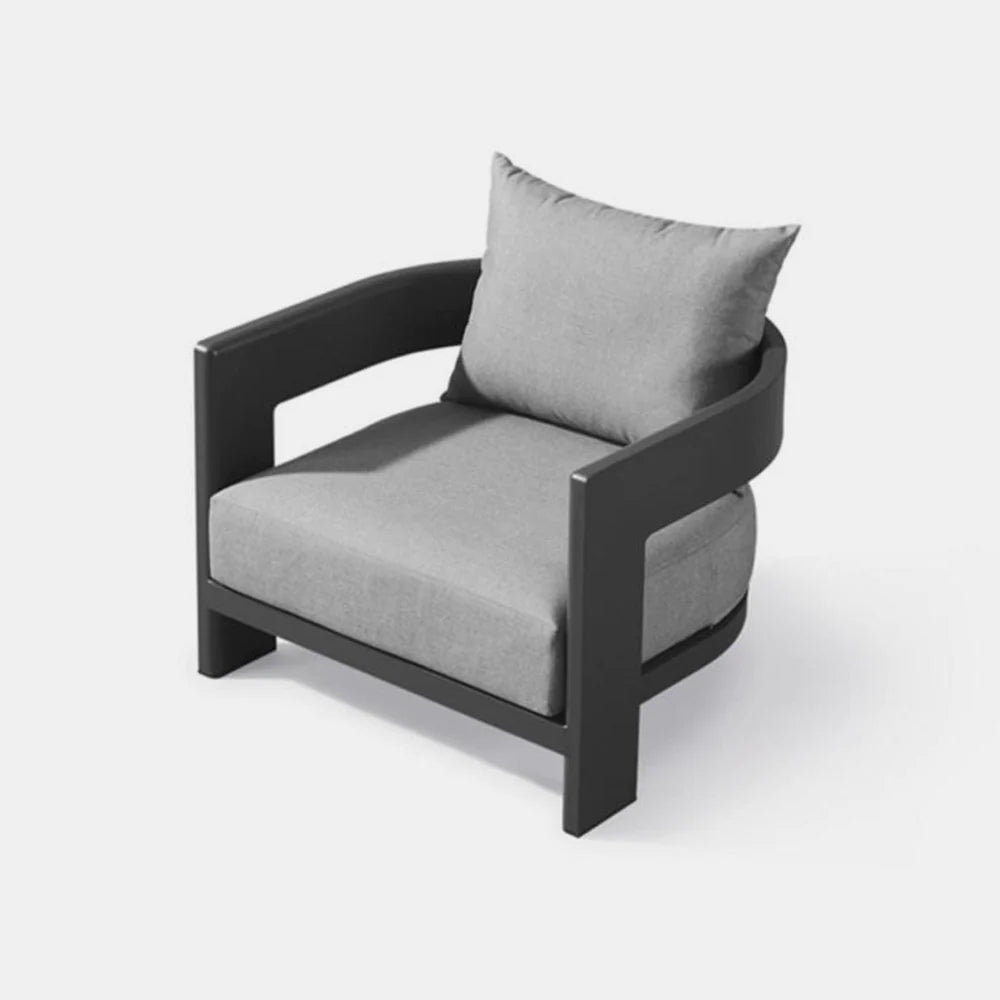 VICTORIA LOUNGE CHAIR ALUMINUM ASTEROID