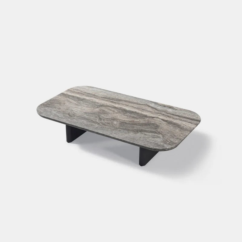 VICTORIA COFFEE TABLE ALUMINUM ASTEROID