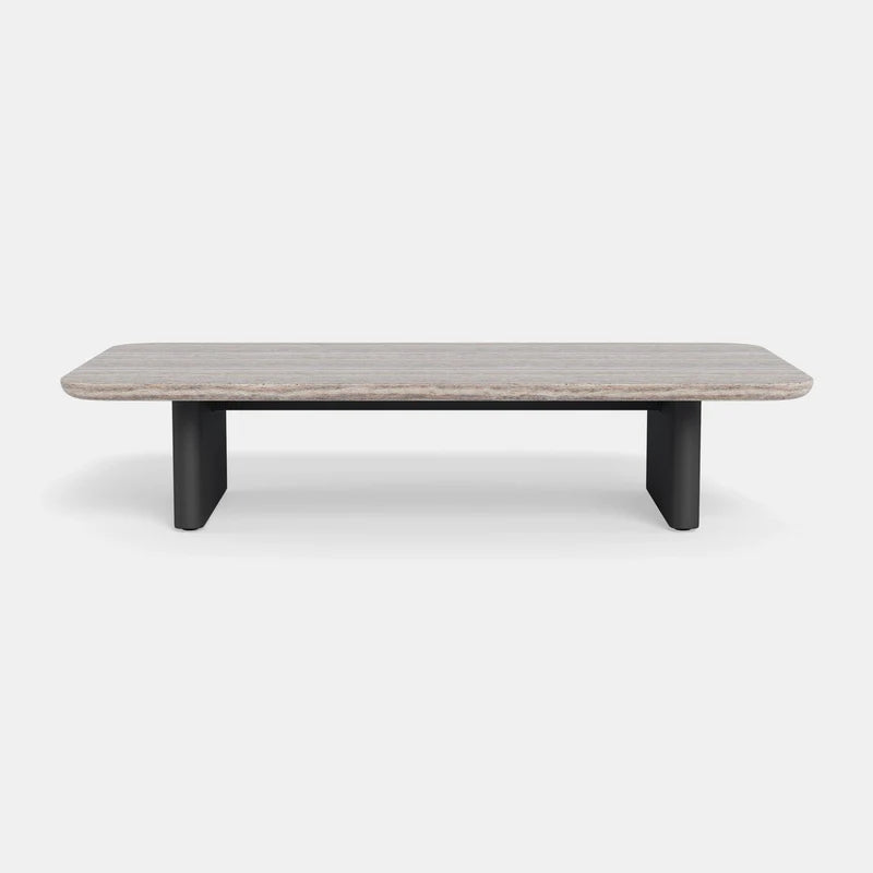 VICTORIA COFFEE TABLE ALUMINUM ASTEROID