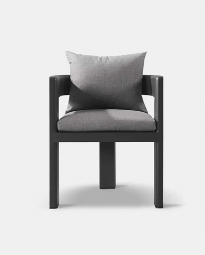 VICTORIA DINING CHAIR ALUMINUM ASTEROID