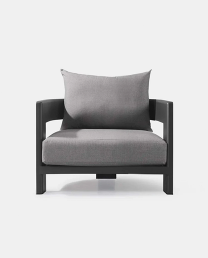 VICTORIA LOUNGE CHAIR ALUMINUM ASTEROID