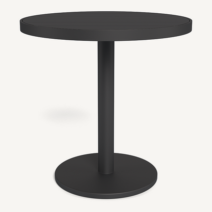 VIENA 30 ROUND SLATTED BISTRO TABLE ALUMINUM