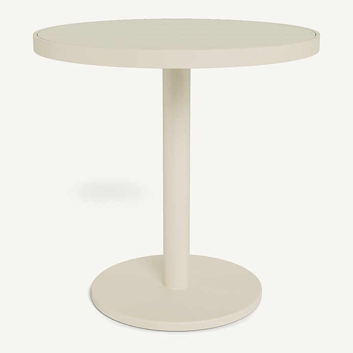 VIENA 30 ROUND SLATTED BISTRO TABLE ALUMINUM