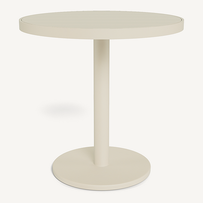 VIENA 30 ROUND SLATTED BISTRO TABLE ALUMINUM