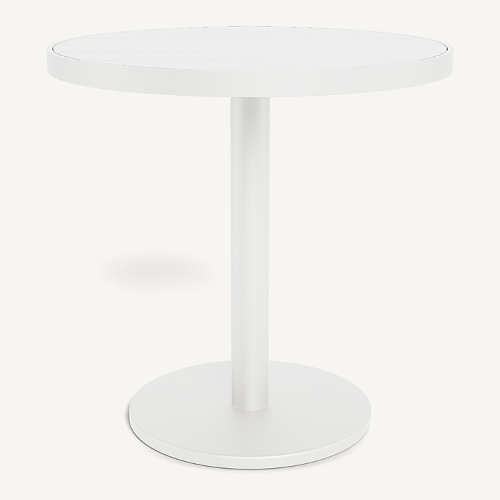 VIENA 30 ROUND SLATTED BISTRO TABLE ALUMINUM