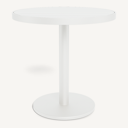 VIENA 30 ROUND SLATTED BISTRO TABLE ALUMINUM