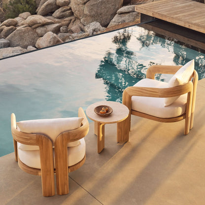 CHLOE TEAK LOUNGE CHAIR
