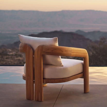 CHLOE TEAK LOUNGE CHAIR
