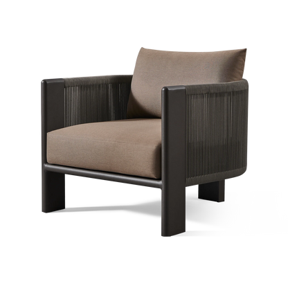 PALM BEACH ALUMINUM LOUNGE  CHAIR
