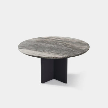 VICTORIA ROUND DINING TABLE 1500 ALUMINIUM ASTEROID