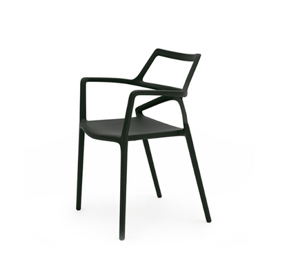 Delta chair with armrests